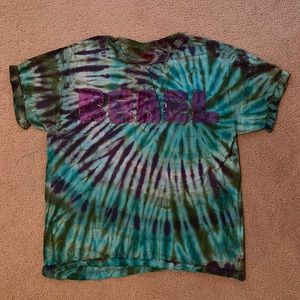 Hand made tie dye “REBEL” tshirt from Japan